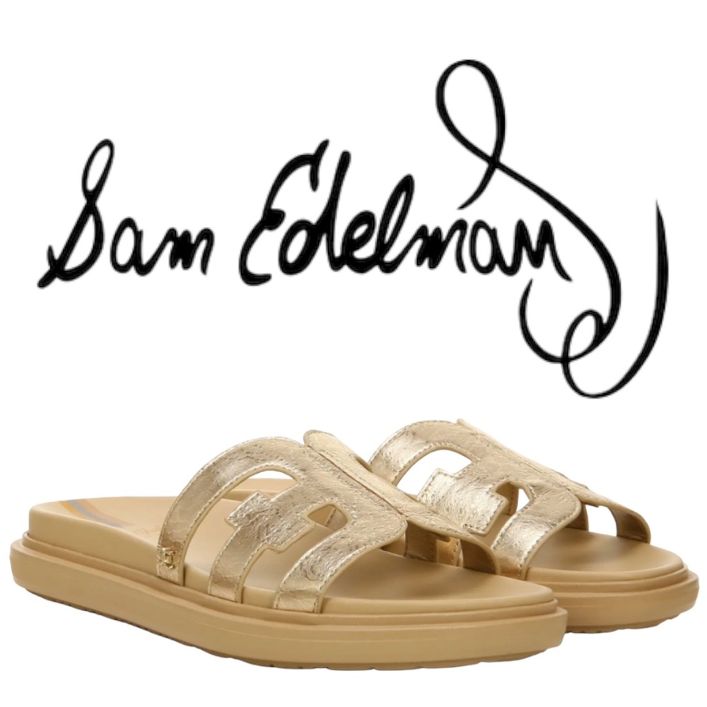 Sam Edelman - Valeri Slide Sandal - Gold Leaf